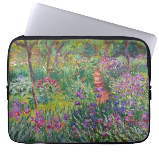 Monet "The Iris Garden at Giverny" Laptopschutzhülle (Vorderseite)