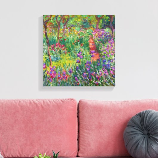 Monet "The Iris Garden at Giverny" Leinwanddruck (Insitu (Wohnzimmer))