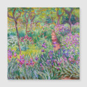 Monet - The Iris Garden at Giverny Magnetic Card Magnetkarte (Vorderseite)