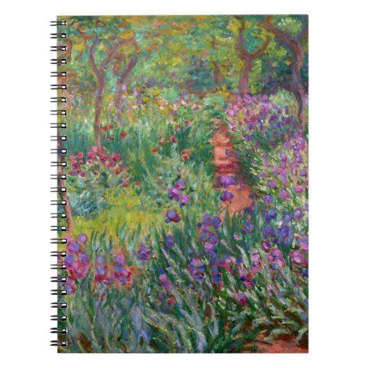 Monet "The Iris Garden at Giverny" Notizblock (Vorderseite)