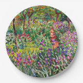 Monet - The Iris Garden at Giverny Pappteller (Vorderseite)