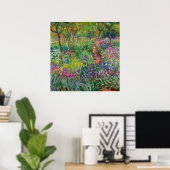Monet "The Iris Garden at Giverny" Poster (Heimbüro)