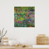 Monet "The Iris Garden at Giverny" Poster (Küche)