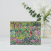 Monet "The Iris Garden at Giverny" Postkarte (Stehend Vorderseite)