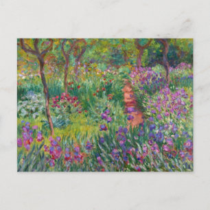 Monet "The Iris Garden at Giverny" Postkarte