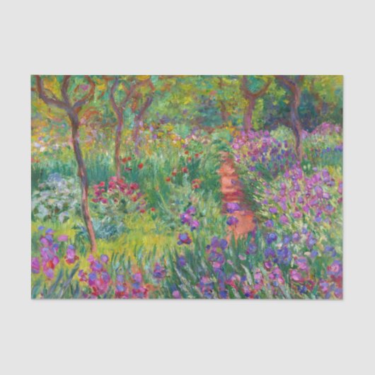 Monet "The Iris Garden at Giverny" Seidenpapier (Vorderseite)