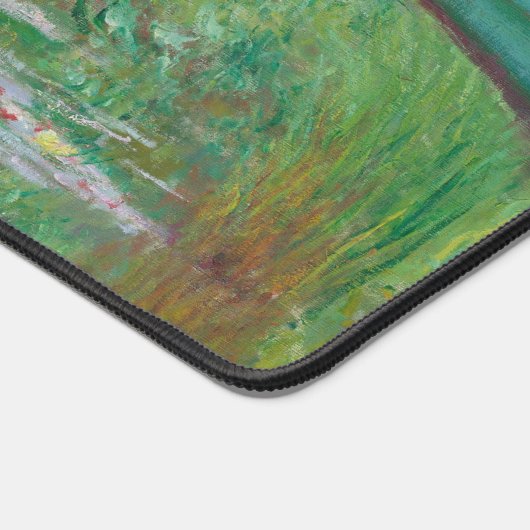 Monet The Japanese Foot Bridge Large Computer Schreibtischunterlage (Ecke)