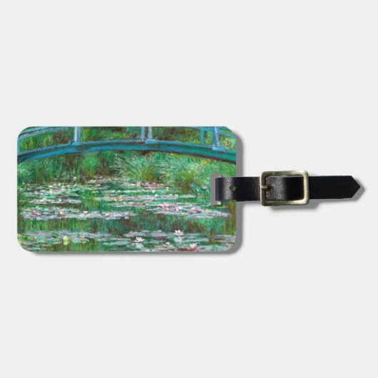 Monet The Japanese Footbridge Fine Art Gepäckanhänger (Vorderseite horizontal)