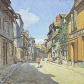 Monet - The La Rue Bavolle at Honfleur Aufkleber (Vorderseite)