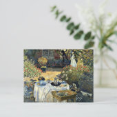 Monet - The Luncheon, 1873 Kunstwerk Postkarte (Stehend Vorderseite)
