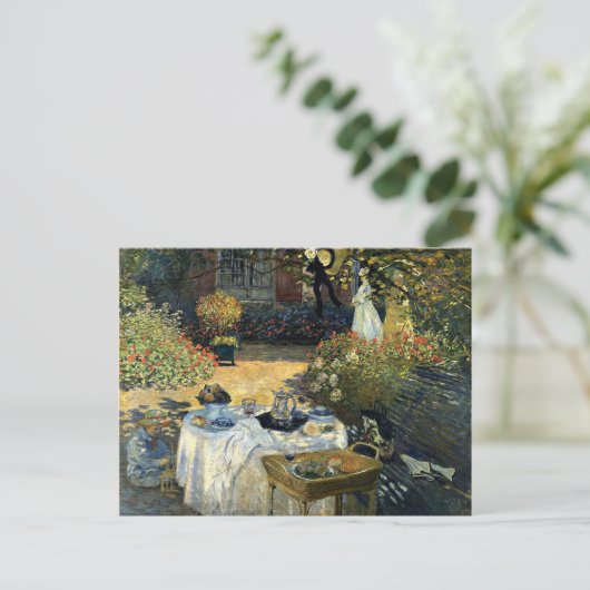 Monet - The Luncheon Postkarte (Stehend Vorderseite)