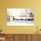 Monet The Magpie 36x23 Wrapped Canvas Leinwanddruck (Insitu (Wohnzimmer))