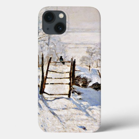 Monet: The Magpie, berühmtes Gemälde, Case-Mate iPhone Hülle (Rückseite)