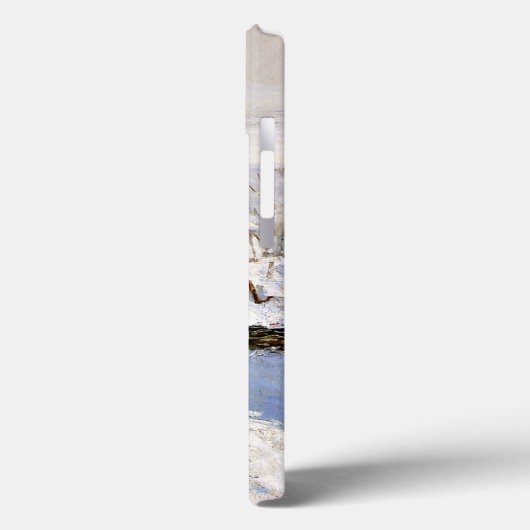 Monet: The Magpie, berühmtes Gemälde, Case-Mate iPhone Hülle (Rückseite / Links)