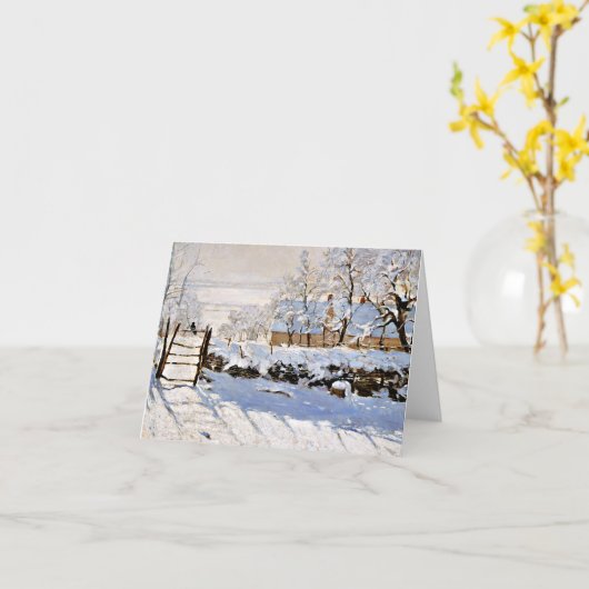 Monet - The Magpie Karte (Gelbe Blume)