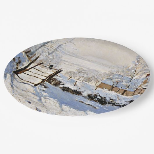 Monet - The Magpie Pappteller (Schrägansicht)