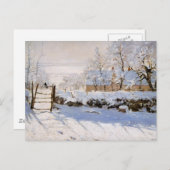 Monet - The Magpie Postkarte (Vorne/Hinten)
