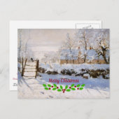 Monet - The Magpie Postkarte (Vorne/Hinten)