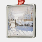 Monet - The Magpie Silbernes Ornament (Links)