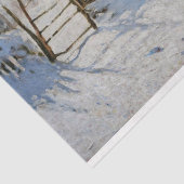 Monet - The Magpie (Winter Szene) Dekoupage Seidenpapier (Detail)