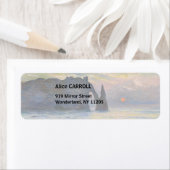 Monet - The Manneport, Cliff at Etretat, Sunset (Insitu)