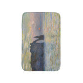 Monet - The Manneport, Cliff at Etretat, Sunset Badematte (Vorderseite Vertikal)