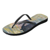 Monet - The Manneport, Cliff at Etretat, Sunset Badesandalen (Schrägansicht)