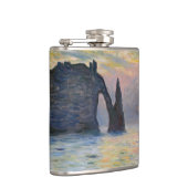 Monet - The Manneport, Cliff at Etretat, Sunset Flachmann (Rechts)