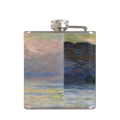 Monet - The Manneport, Cliff at Etretat, Sunset Flachmann (Rückseite)