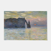 Monet - The Manneport, Cliff at Etretat, Sunset Fußmatte (Vorderseite)