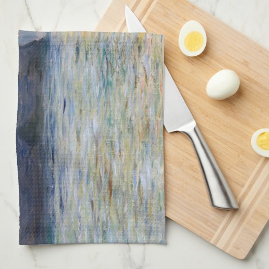 Monet - The Manneport, Cliff at Etretat, Sunset Geschirrtuch (Viertel Falte)