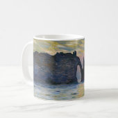 Monet - The Manneport, Cliff at Etretat, Sunset Kaffeetasse (Vorderseite Links)
