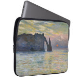 Monet - The Manneport, Cliff at Etretat, Sunset Laptopschutzhülle (Vorne Rechts)