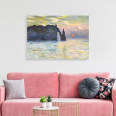 Monet - The Manneport, Cliff at Etretat, Sunset Leinwanddruck (Insitu (Wohnzimmer))