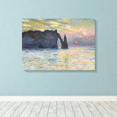Monet - The Manneport, Cliff at Etretat, Sunset Leinwanddruck (Insitu (Holzboden))
