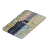 Monet - The Manneport, Cliff at Etretat, Sunset Magnet (Linke Seite)