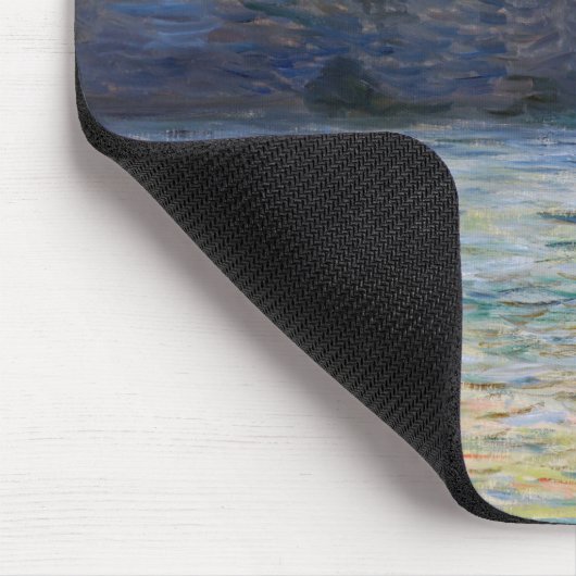 Monet - The Manneport, Cliff at Etretat, Sunset Mousepad (Ecke)
