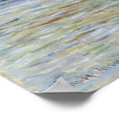 Monet - The Manneport, Cliff at Etretat, Sunset Poster (Ecke)