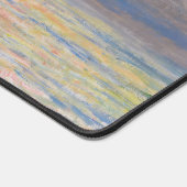 Monet - The Manneport, Cliff at Etretat, Sunset Schreibtischunterlage (Ecke)