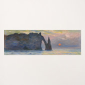 Monet - The Manneport, Cliff at Etretat, Sunset Yogamatte (Rückseite (Horizontal))