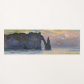 Monet - The Manneport, Cliff at Etretat, Sunset Yogamatte (Vorderseite (Horizontal))