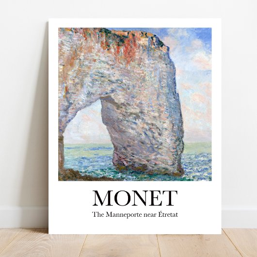 Monet The Manneporte bei Étretat Poster