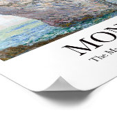 Monet The Manneporte bei Étretat Poster (Ecke)