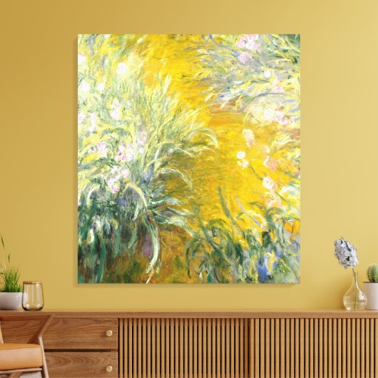 Monet,The Path through the Irises Leinwanddruck (Insitu (Wohnzimmer))