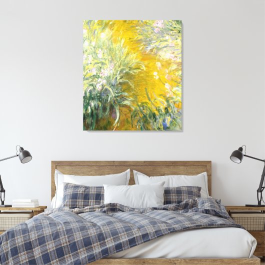 Monet,The Path through the Irises Leinwanddruck (Insitu (Schlafzimmer))