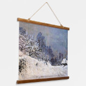 Monet - The Road in Front of Saint Simeon Farm Wandteppich Mit Holzrahmen (Gewinkelt)