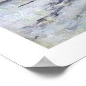 Monet Train Snow Poster (Ecke)
