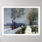 Monet Train Snow Poster (Vorne)