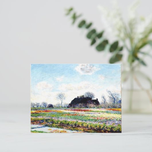 Monet - Tulip Fields bei Sassenheim Postkarte (Stehend Vorderseite)