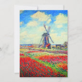 Monet Tulips Windmill Ankündigung (Vorderseite)
